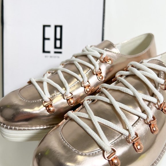 NIB E8 By Miista Zaida Rose Gold Sneakers - Picture 8 of 8
